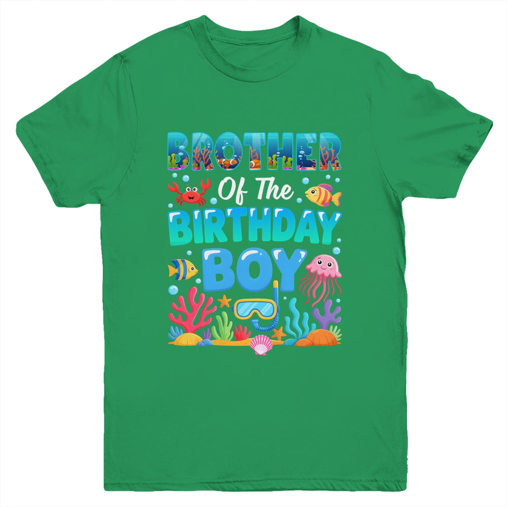 Brother Of The Birthday Boy Sea Animals Ocean Aquarium Youth Shirt | teecentury