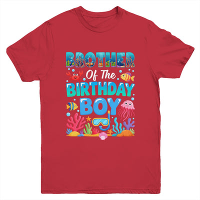 Brother Of The Birthday Boy Sea Animals Ocean Aquarium Youth Shirt | teecentury