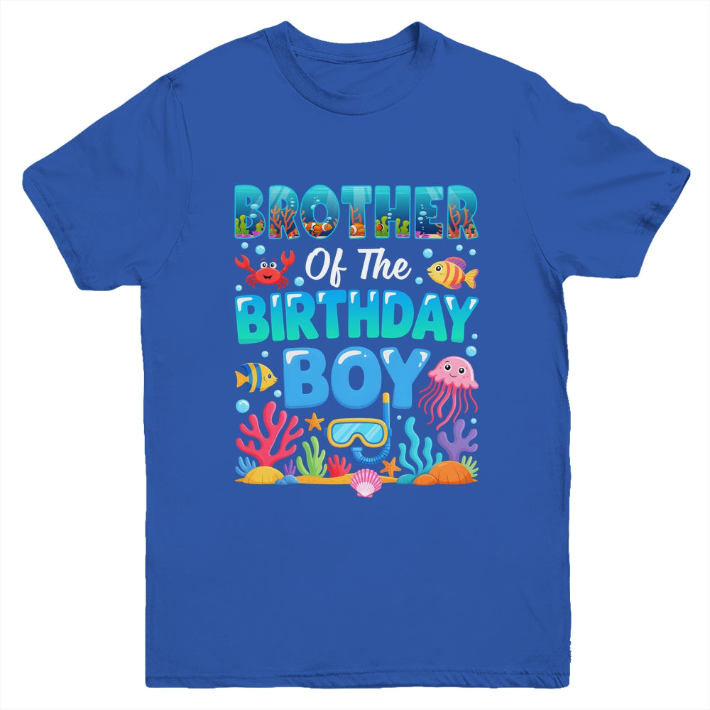Brother Of The Birthday Boy Sea Animals Ocean Aquarium Youth Shirt | teecentury