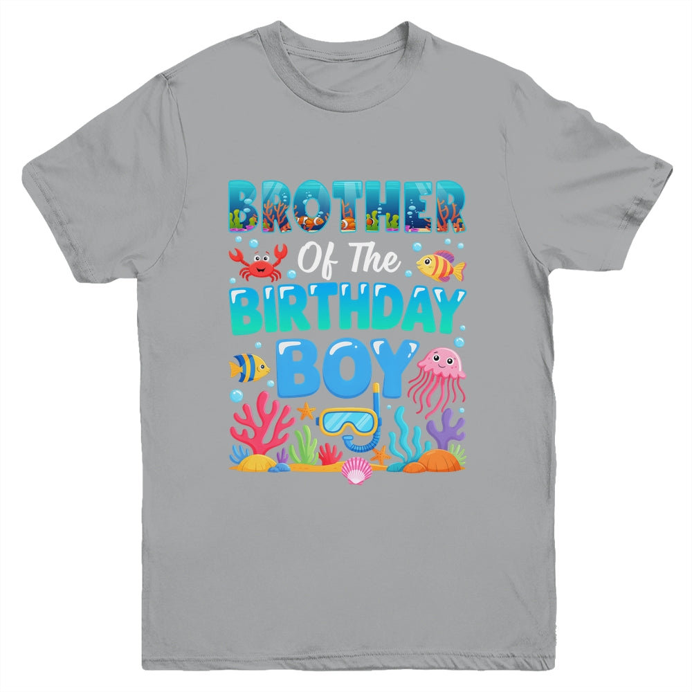 Brother Of The Birthday Boy Sea Animals Ocean Aquarium Youth Shirt | teecentury