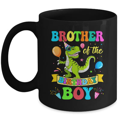 Brother Of The Birthday Boy T-Rex Dinosaur Birthday Party Mug | teecentury