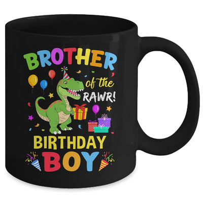 Brother Of The Birthday Boy T-Rex Funny Dinosaur Boy Party Mug | teecentury