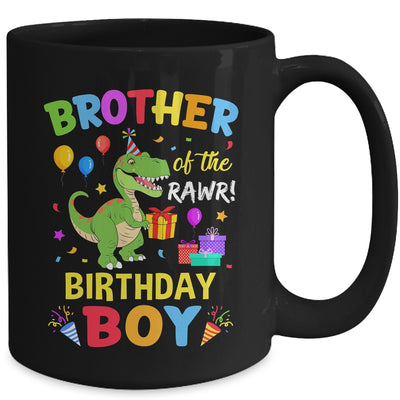 Brother Of The Birthday Boy T-Rex Funny Dinosaur Boy Party Mug | teecentury