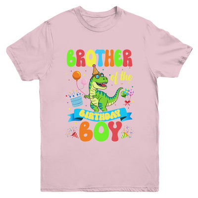 Brother Of The Birthday Boy TRex Dinosaur Birthday Family Youth Shirt | teecentury