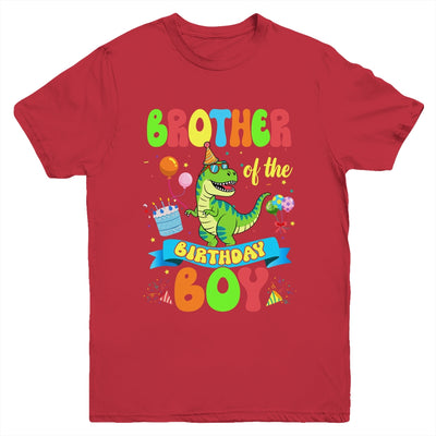 Brother Of The Birthday Boy TRex Dinosaur Birthday Family Youth Shirt | teecentury