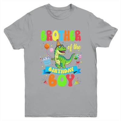 Brother Of The Birthday Boy TRex Dinosaur Birthday Family Youth Shirt | teecentury