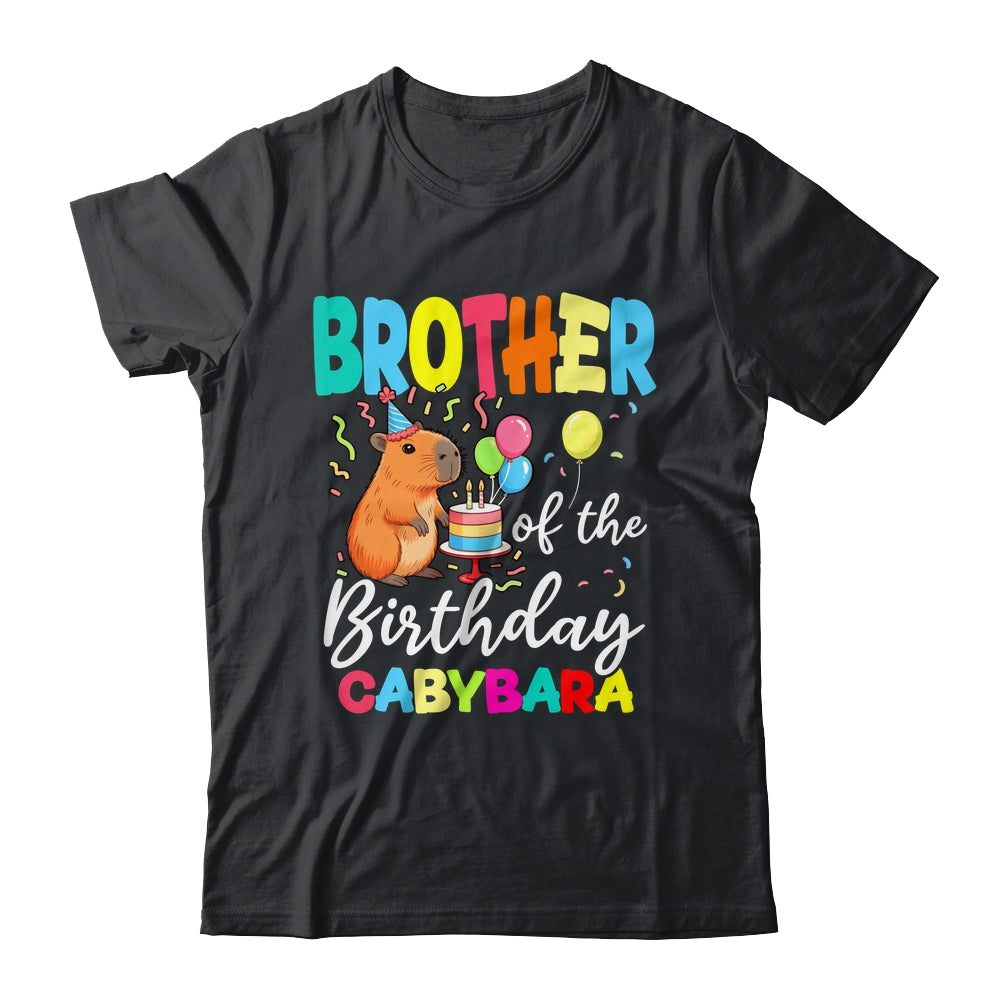 Brother Of The Birthday Capybara Girl Bday Party Family Shirt & Hoodie | teecentury
