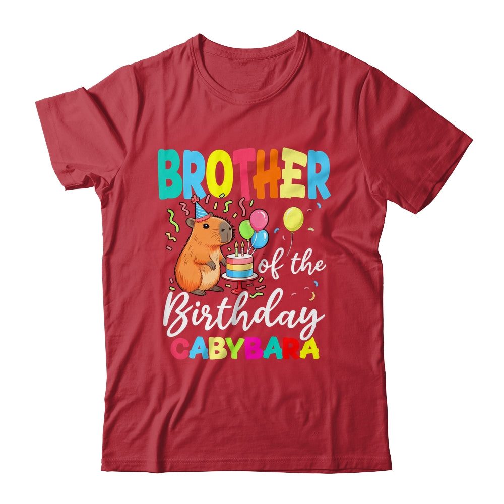 Brother Of The Birthday Capybara Girl Bday Party Family Shirt & Hoodie | teecentury