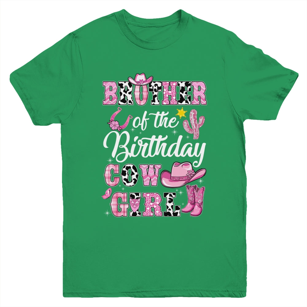 Brother Of The Birthday Cow Girl Western Cowgirl 1st Birthday Youth Shirt | teecentury