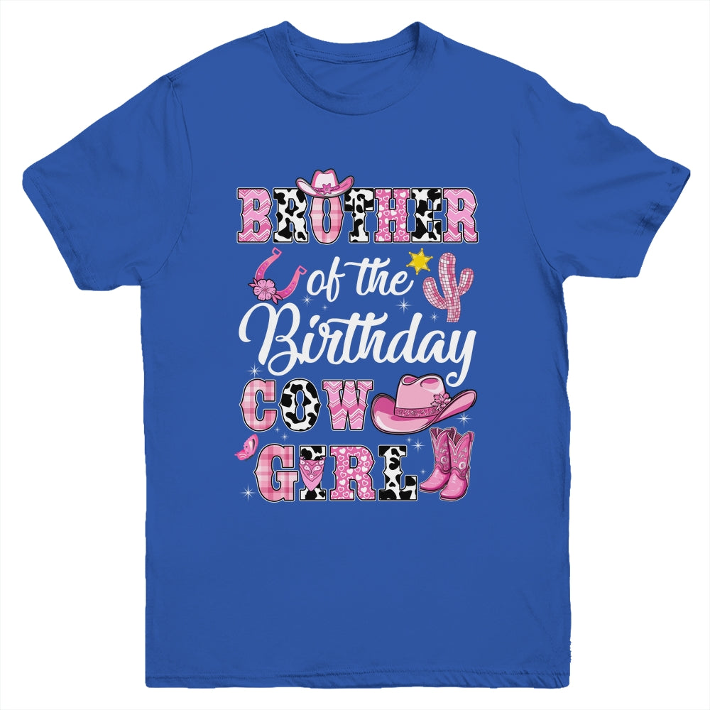Brother Of The Birthday Cow Girl Western Cowgirl 1st Birthday Youth Shirt | teecentury