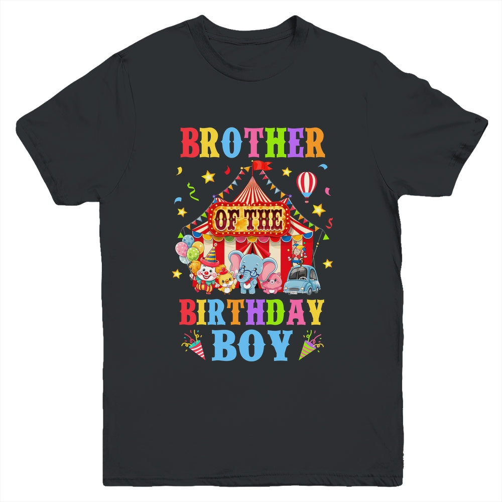 Brother Of The Birthday For Boy Circus Carnival Theme Party Youth Shirt | teecentury