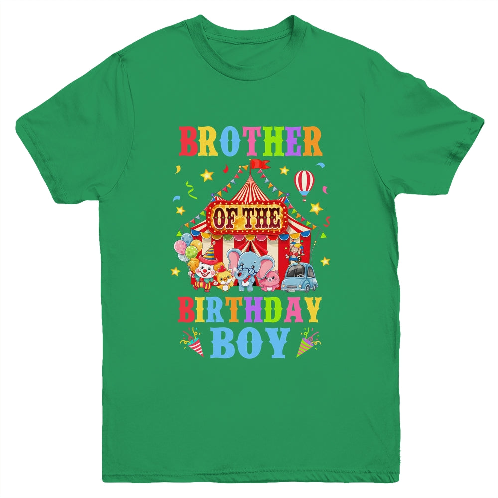 Brother Of The Birthday For Boy Circus Carnival Theme Party Youth Shirt | teecentury
