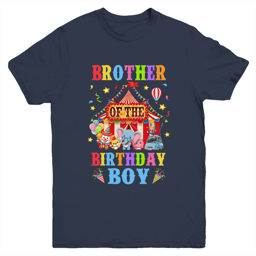 Brother Of The Birthday For Boy Circus Carnival Theme Party Youth Shirt | teecentury