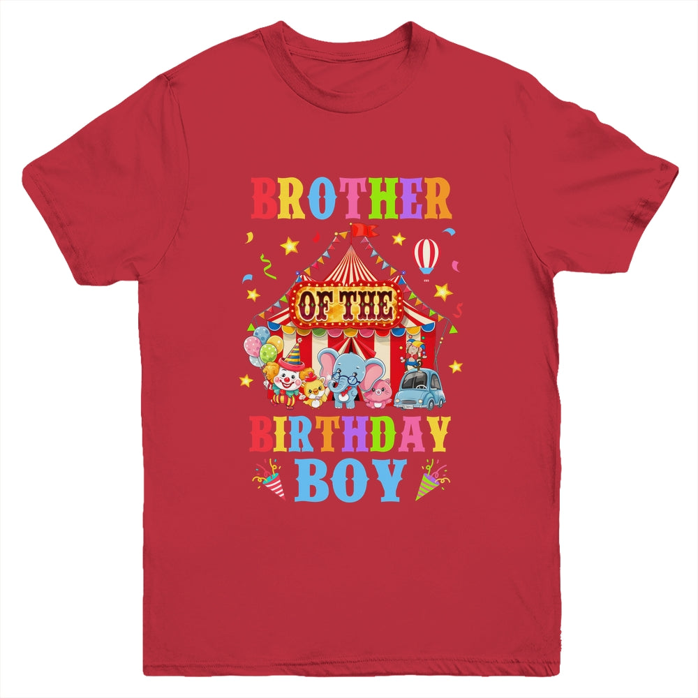 Brother Of The Birthday For Boy Circus Carnival Theme Party Youth Shirt | teecentury