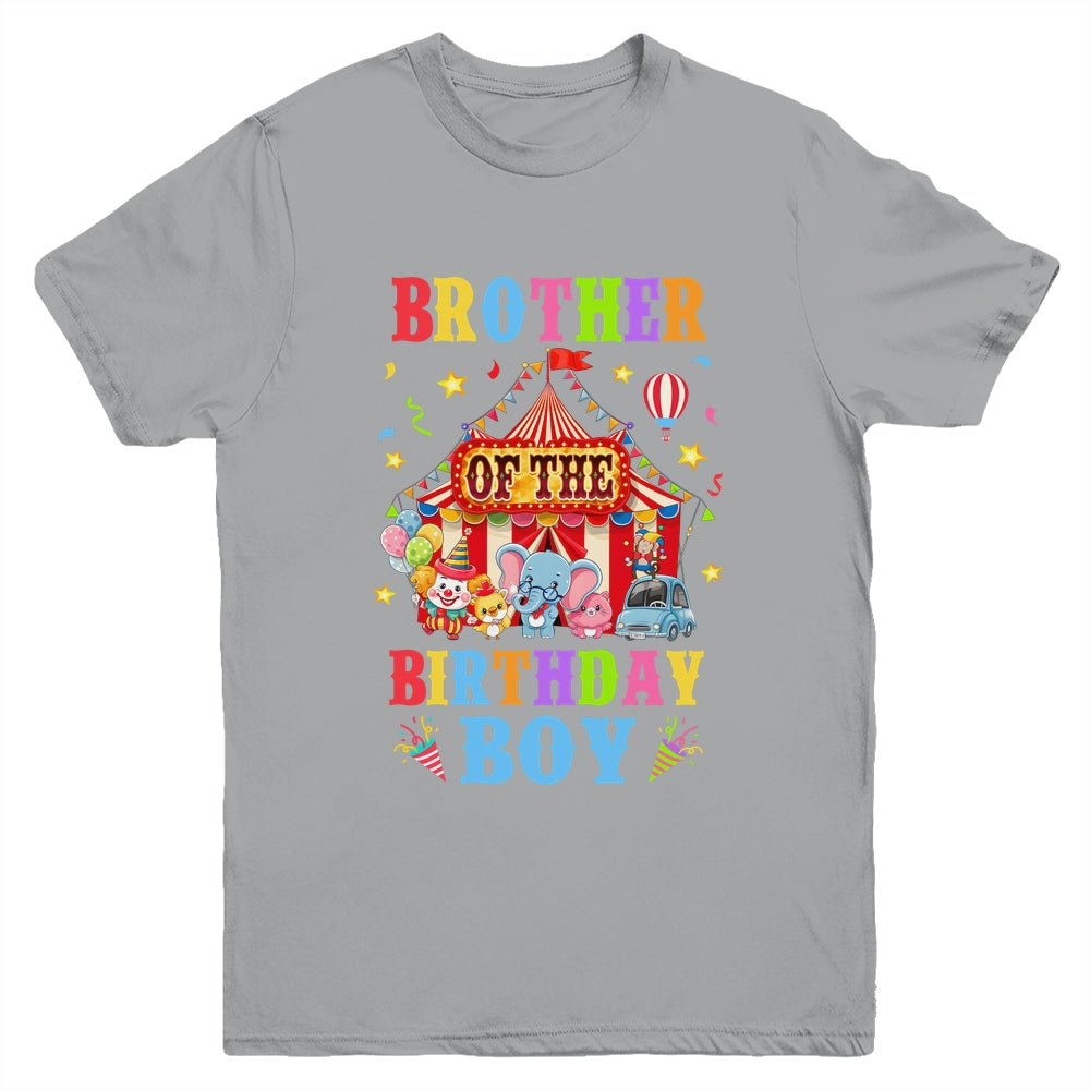 Brother Of The Birthday For Boy Circus Carnival Theme Party Youth Shirt | teecentury