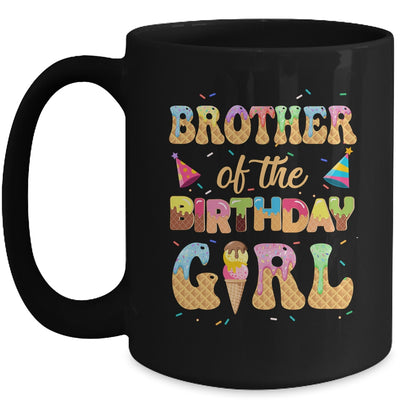 Brother Of The Birthday Girl 1st Ice Cream Party Family Mug | teecentury