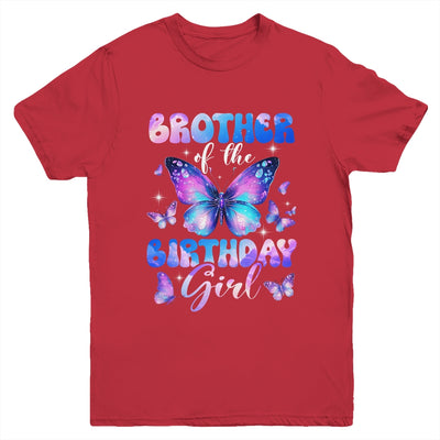 Brother Of The Birthday Girl Butterfly Family Matching Youth Shirt | teecentury