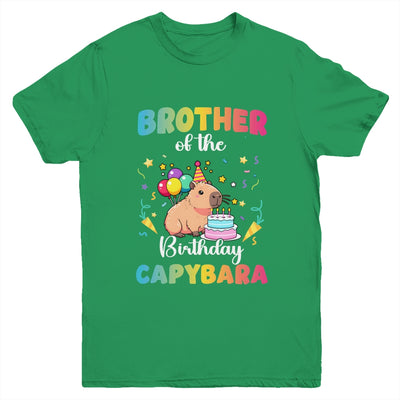 Brother Of The Birthday Girl Capybara Bday Party Family Youth Shirt | teecentury