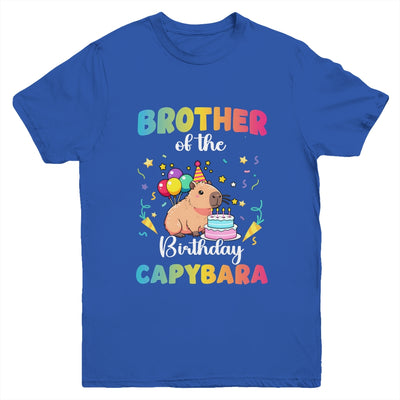 Brother Of The Birthday Girl Capybara Bday Party Family Youth Shirt | teecentury