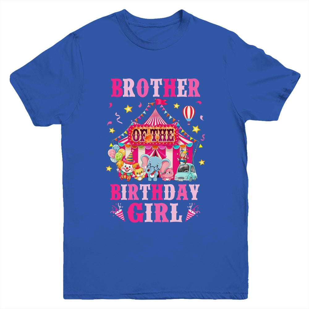 Brother Of The Birthday Girl Circus Carnival Family Party Youth Shirt | teecentury