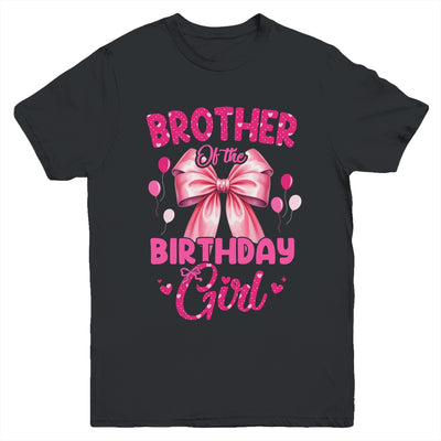 Brother Of The Birthday Girl Coquette Bow Matching Family Youth Shirt | teecentury