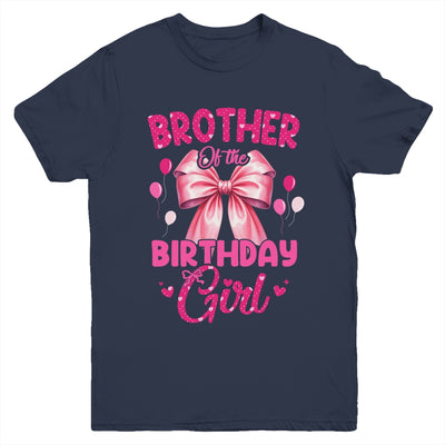 Brother Of The Birthday Girl Coquette Bow Matching Family Youth Shirt | teecentury