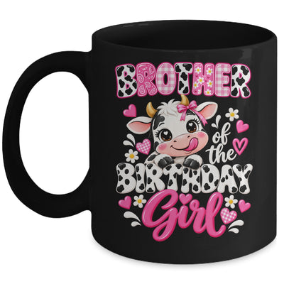 Brother Of The Birthday Girl Cow 1St Birthday Family Farm Mug | teecentury