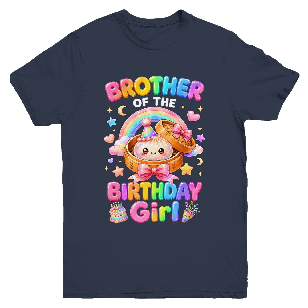 Brother Of The Birthday Girl Kawaii Dumpling Squishy Family Youth Shirt | teecentury