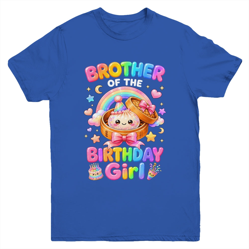 Brother Of The Birthday Girl Kawaii Dumpling Squishy Family Youth Shirt | teecentury