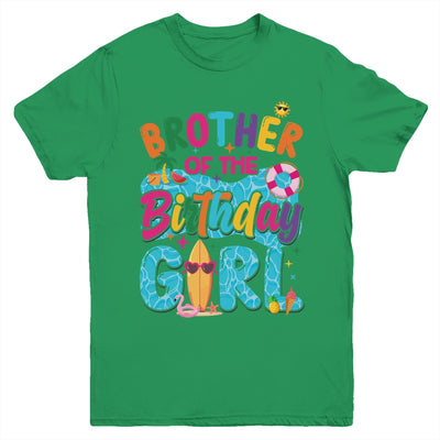 Brother Of The Birthday Girl Pool Party Beach Family Matching Youth Shirt | teecentury