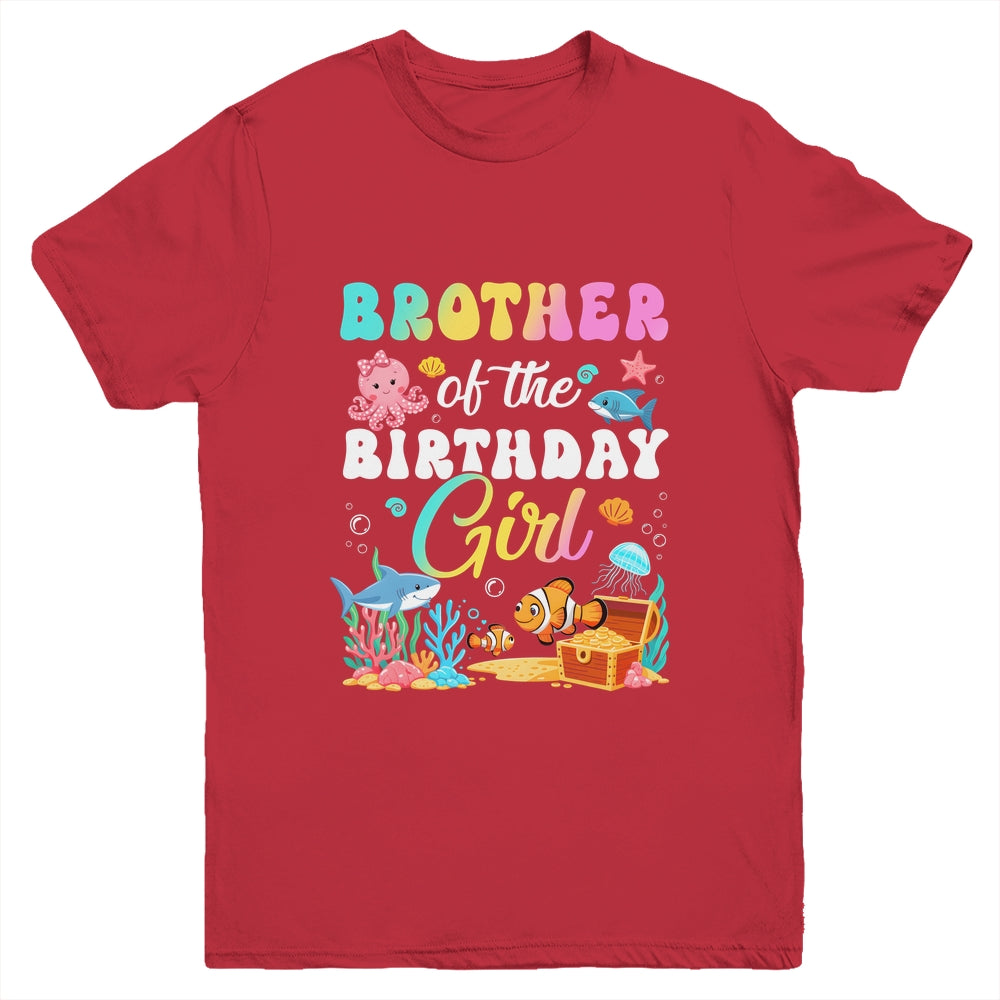 Brother Of The Birthday Girl Sea Fish Ocean Aquarium Youth Shirt | teecentury
