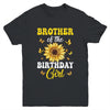 Brother Of The Birthday Girl Sunflower Party Family Matching Youth Shirt | teecentury