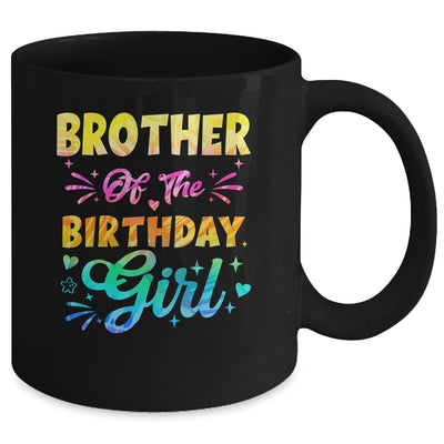 Brother Of The Birthday Girl Tie Dye 1st Birthday Family Mug | teecentury