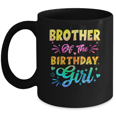 Brother Of The Birthday Girl Tie Dye 1st Birthday Family Mug | teecentury