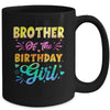 Brother Of The Birthday Girl Tie Dye 1st Birthday Family Mug | teecentury