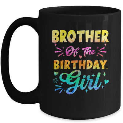Brother Of The Birthday Girl Tie Dye 1st Birthday Family Mug | teecentury