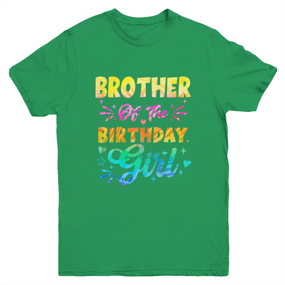 Brother Of The Birthday Girl Tie Dye 1st Birthday Family Youth Shirt | teecentury