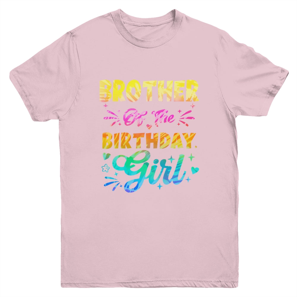 Brother Of The Birthday Girl Tie Dye 1st Birthday Family Youth Shirt | teecentury