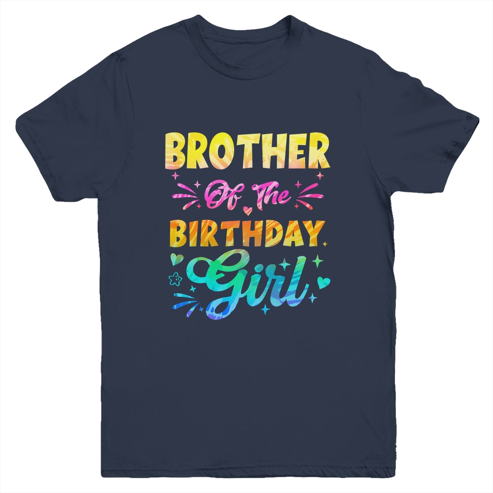 Brother Of The Birthday Girl Tie Dye 1st Birthday Family Youth Shirt | teecentury