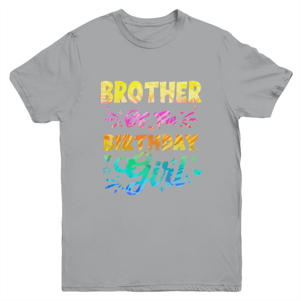 Brother Of The Birthday Girl Tie Dye 1st Birthday Family Youth Shirt | teecentury