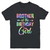 Brother Of The Birthday Girl Tie Dye 1st Birthday Girl Youth Shirt | teecentury