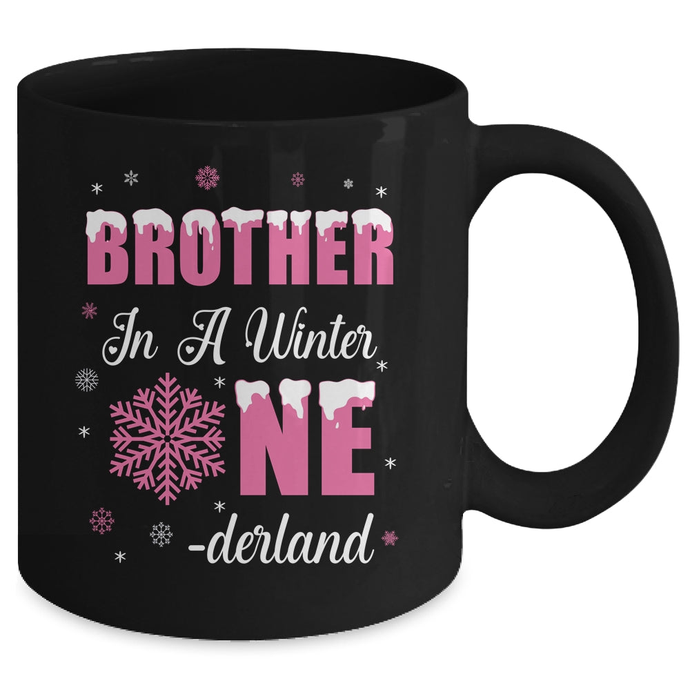 Brother Of The Birthday Girl Winter Onederland 1st Birthday Mug | teecentury