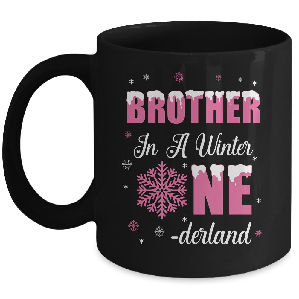 Brother Of The Birthday Girl Winter Onederland 1st Birthday Mug | teecentury