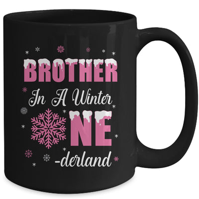 Brother Of The Birthday Girl Winter Onederland 1st Birthday Mug | teecentury