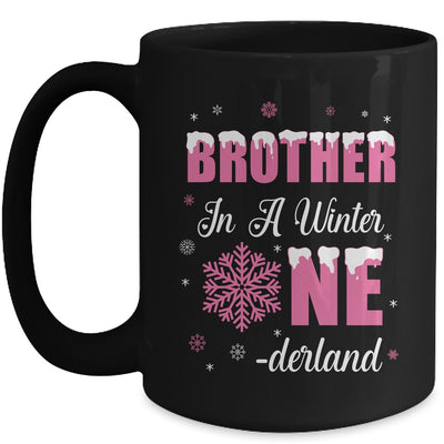 Brother Of The Birthday Girl Winter Onederland 1st Birthday Mug | teecentury