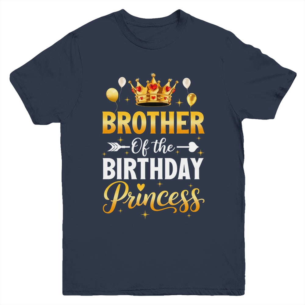 Brother Of The Birthday Princess Birthday Girl Family Kid Youth Shirt | teecentury