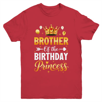Brother Of The Birthday Princess Birthday Girl Family Kid Youth Shirt | teecentury
