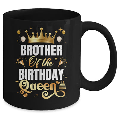 Brother Of The Birthday Queen Funny Matching Birthday Party Mug | teecentury