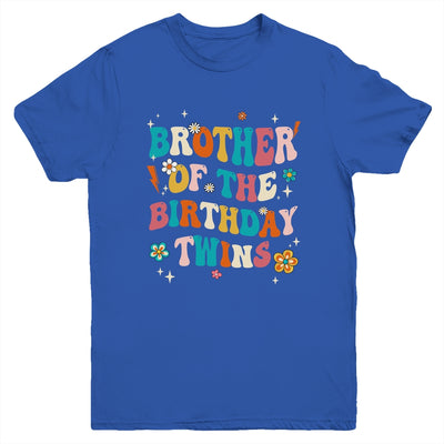 Brother Of The Birthday Twins Boys Girls Party Retro Bday Youth Shirt | teecentury