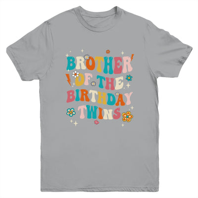 Brother Of The Birthday Twins Boys Girls Party Retro Bday Youth Shirt | teecentury